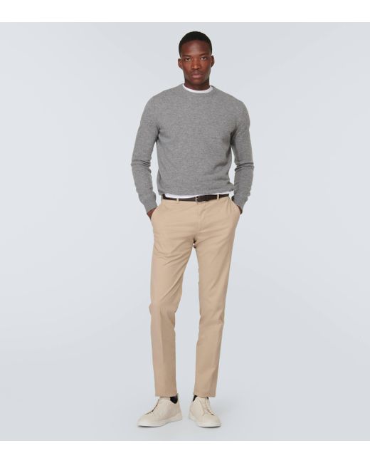 Zegna Gray Cashmere Sweater for men