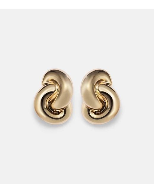Pendientes De Clip Knot De Oro De 10 Ct Jennifer Fisher de color Metallic