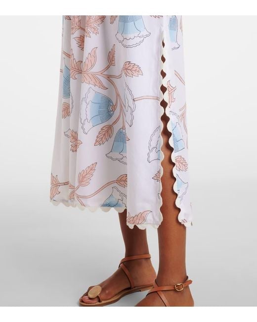 Robe Imprimee En Coton Juliet Dunn en coloris White