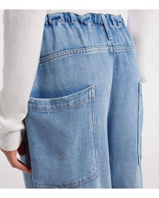Agolde Blue Shaw Wide-Leg Jeans