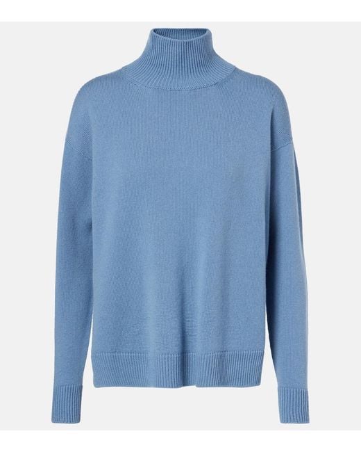 Max Mara Blue Marta Wool And Cashmere Sweater