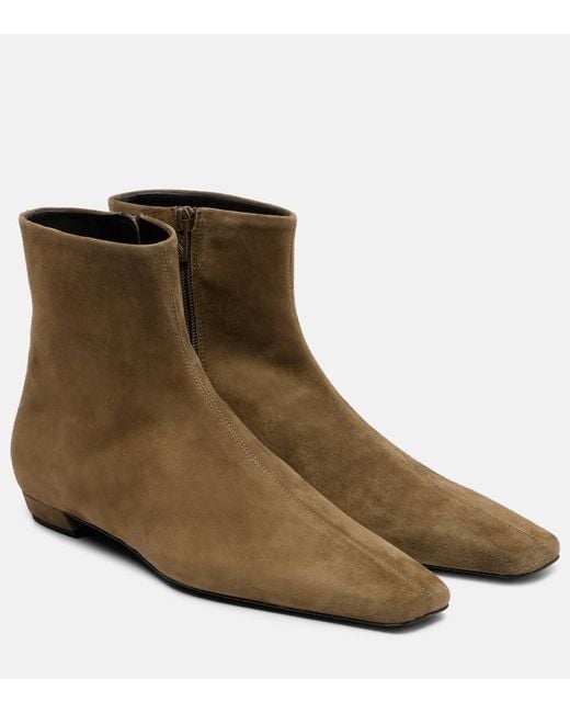 Proenza Schouler Brown Suede Ankle Boots