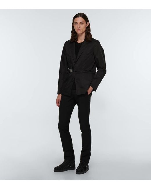 Christian Louboutin Black Louis Orlato Suede High-Top Sneakers for men