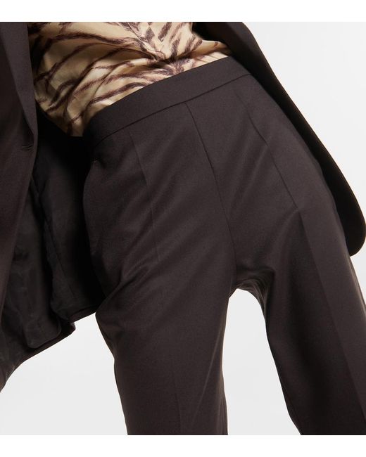 Stella McCartney Black Wool Flannel Sweatpants