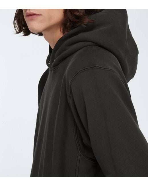 Sudadera Cropped Con Capucha Les Tien de hombre de color Black