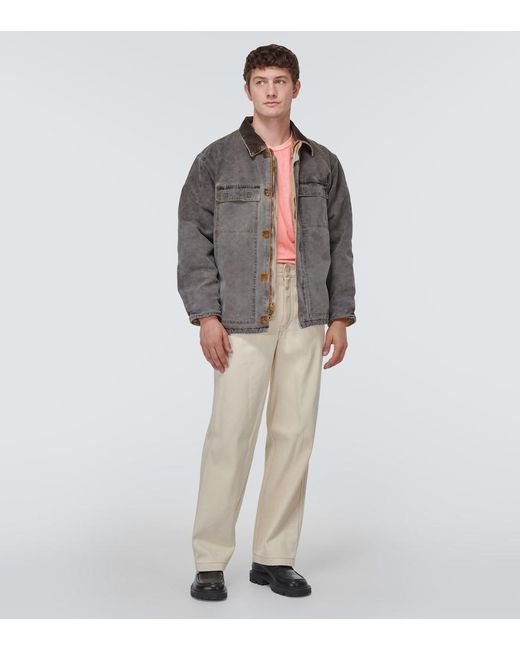 NOTSONORMAL Gray Grind Cotton Canvas Jacket for men