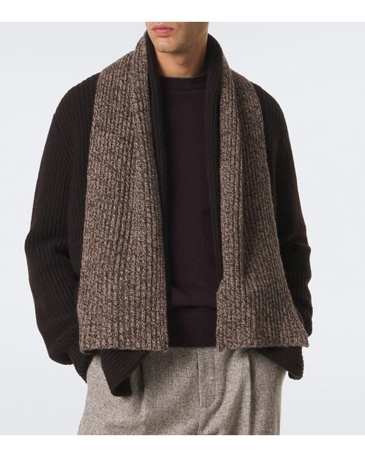 Sciarpa di Agnona in Brown da Uomo