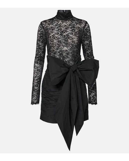Rebecca Vallance Black X Nicky Hilton Delta Lace Minidress