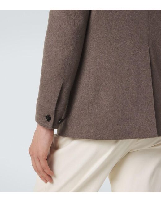Lardini Brown Cashmere Jacket for men