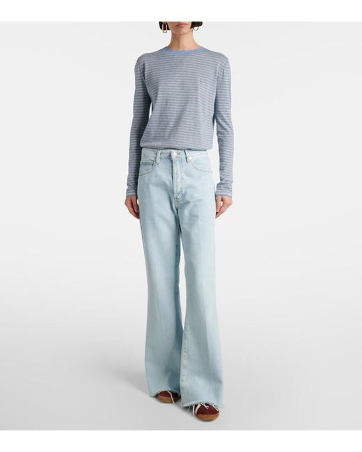 FRAME Blue The Lax Flared Jeans