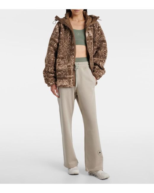 Adidas By Stella McCartney Brown Fleece Jacket
