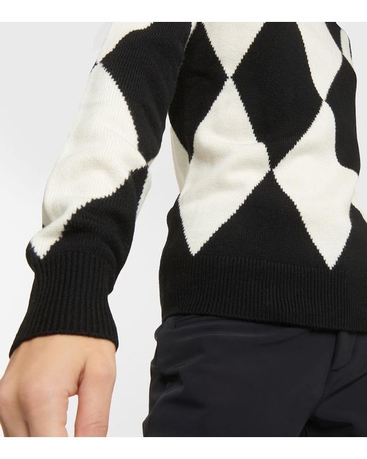 Perfect Moment Black Diamond Wool Turtleneck Sweater