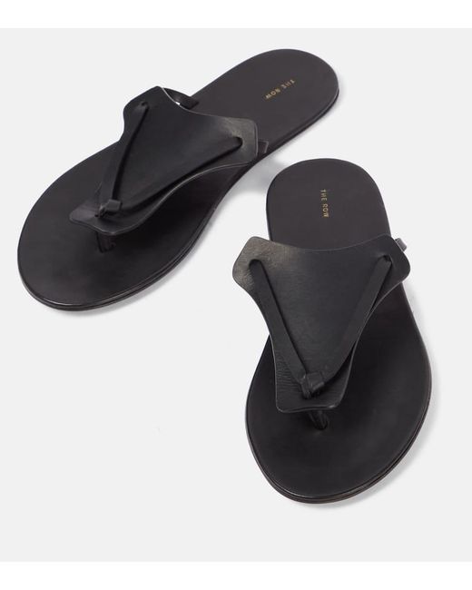The Row Gray Sandalen Helena Aus Leder