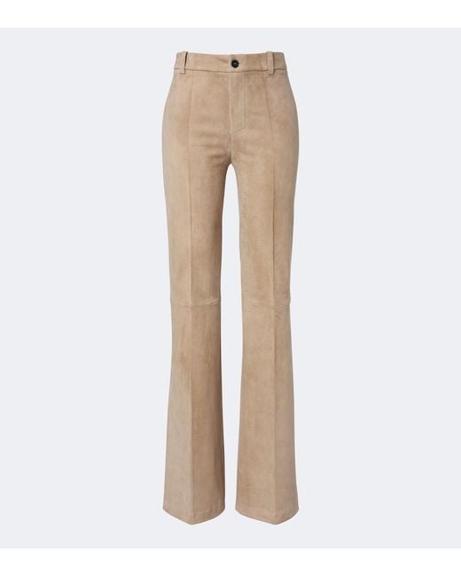 Stouls Natural Lizzy Suede Bootcut Pants