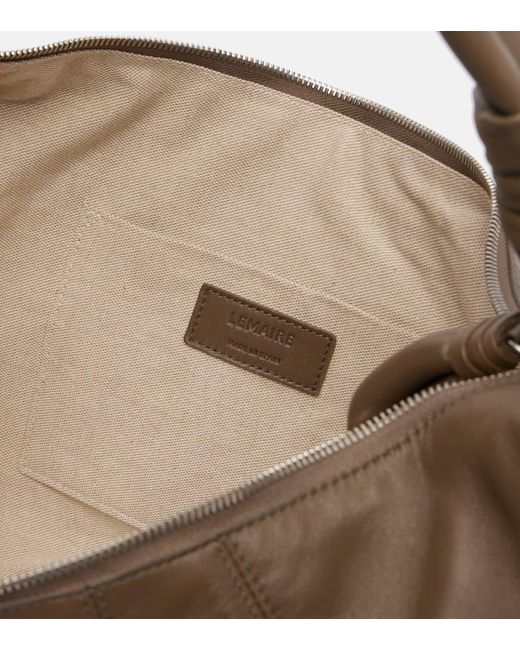 Lemaire Brown Schultertasche Fortune Croissant Aus Leder