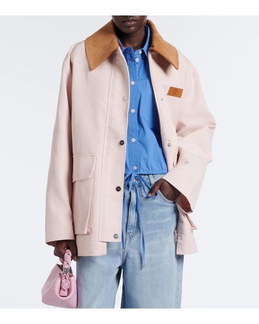 Ganni Pink Canvas Jacket