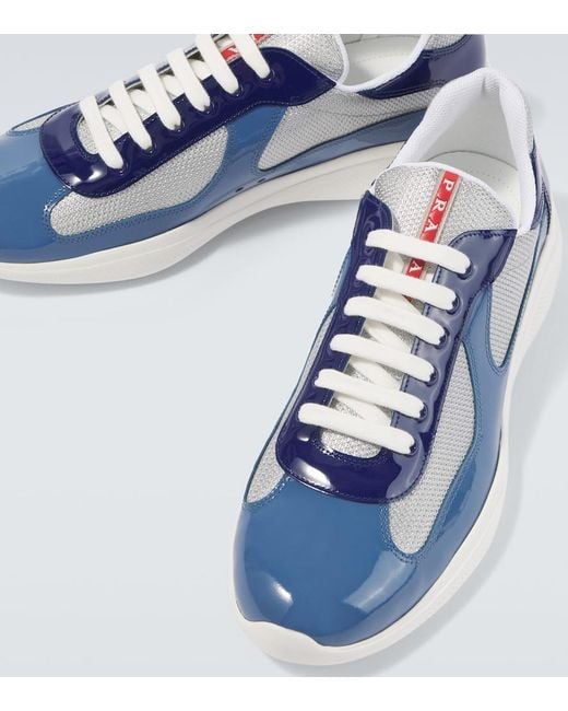 Prada Blue America's Cup Sneakers for men