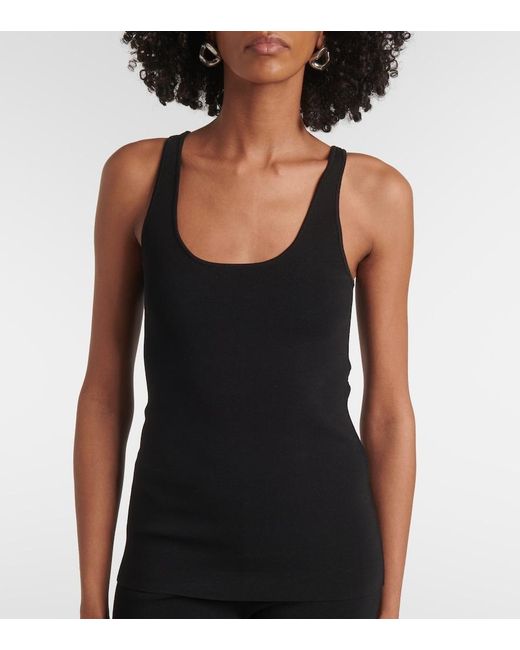 Totême Black Jersey Tank Top