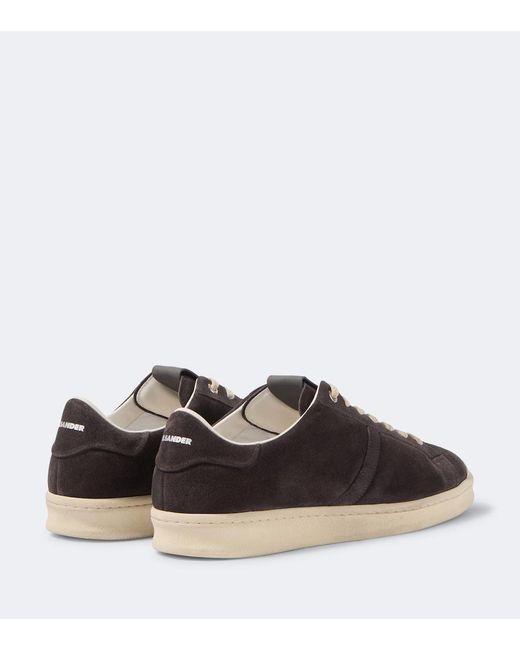 Jil Sander Brown Suede Sneakers for men