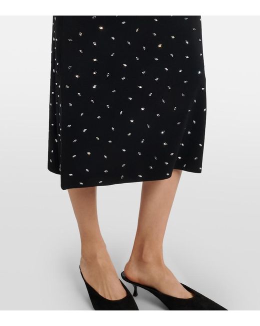 Altuzarra Blue Geordie Embellished Jersey Midi Dress
