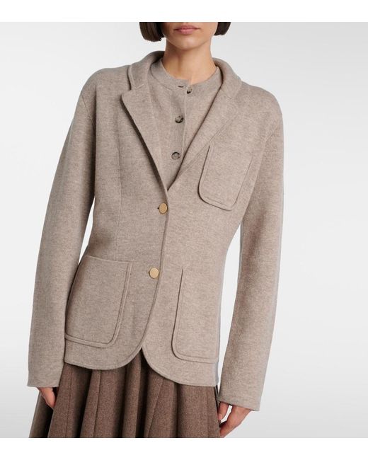 Jardin Des Orangers Natural Wool And Cashmere Blazer