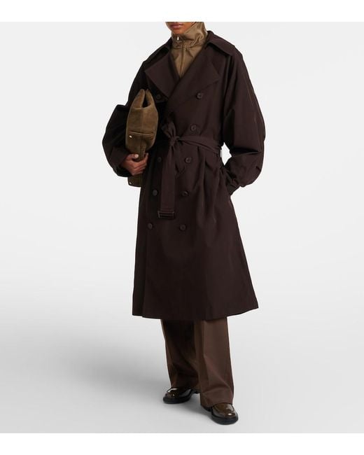 Frankie Shop Brown Mavis Oversized Trench Coat