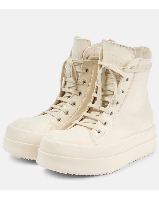 Rick Owens Natural High Top Sneaker