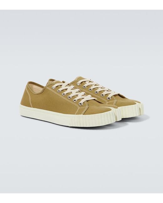 Maison Margiela Metallic Tabi Canvas Sneakers for men