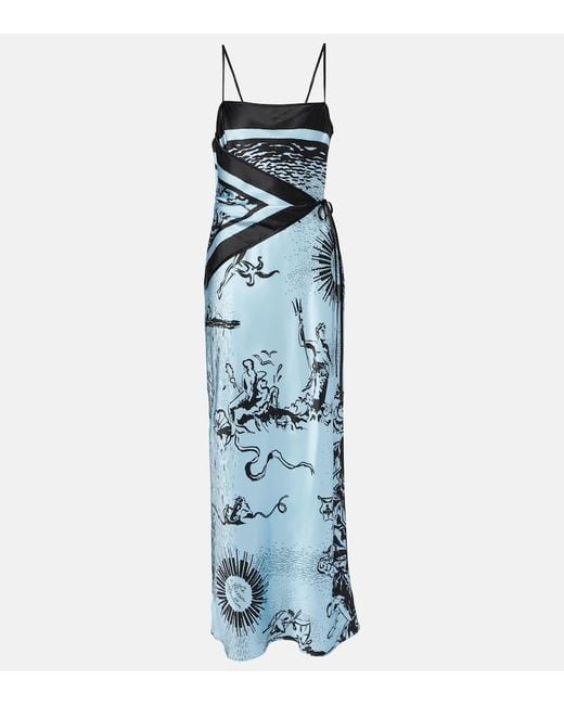 chinese dress ladies Blue Tie Dye Wrap Skirt  Babbaki