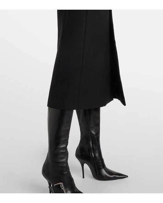 Wardrobe NYC Black Wool Midi Dress