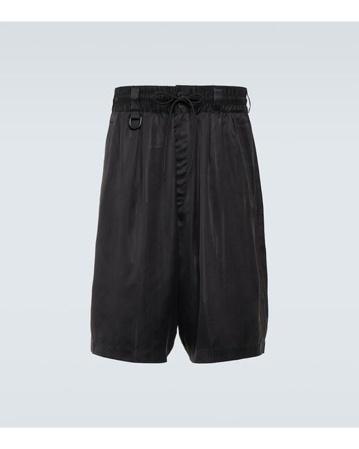 Y-3 Black 3s Track Shorts for men