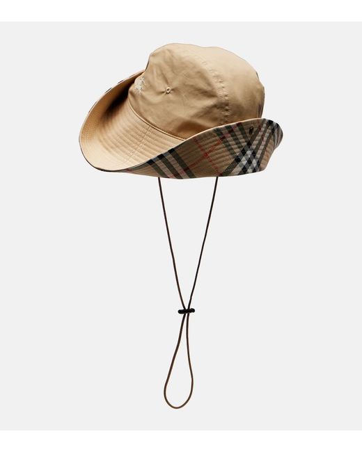 Cappello Check di Burberry in Metallic