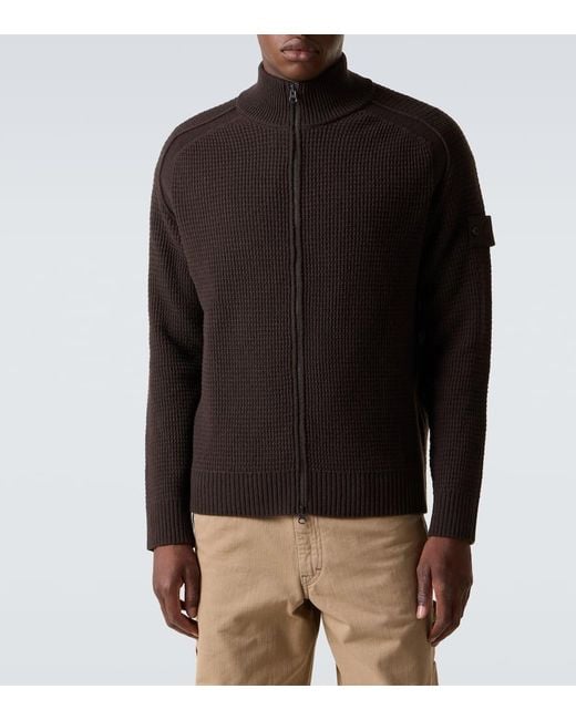 Veste Ghost En Laine Vierge Stone Island pour homme en coloris Black
