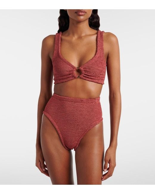 Hunza G Red Nadine Bikini