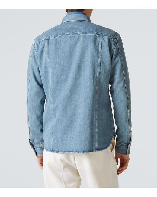 Tom Ford Blue Denim Shirt for men