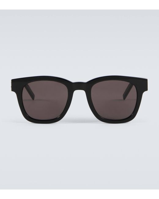 Saint Laurent Brown Sl M124 Square Sunglasses for men