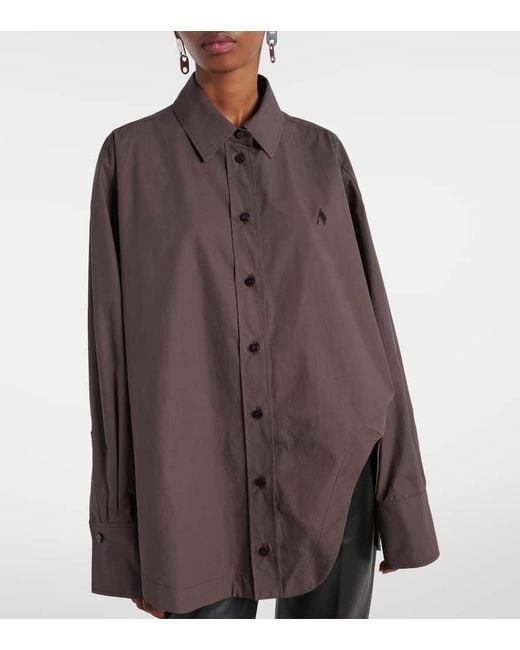 Camicia Oversize Diana di The Attico in Brown