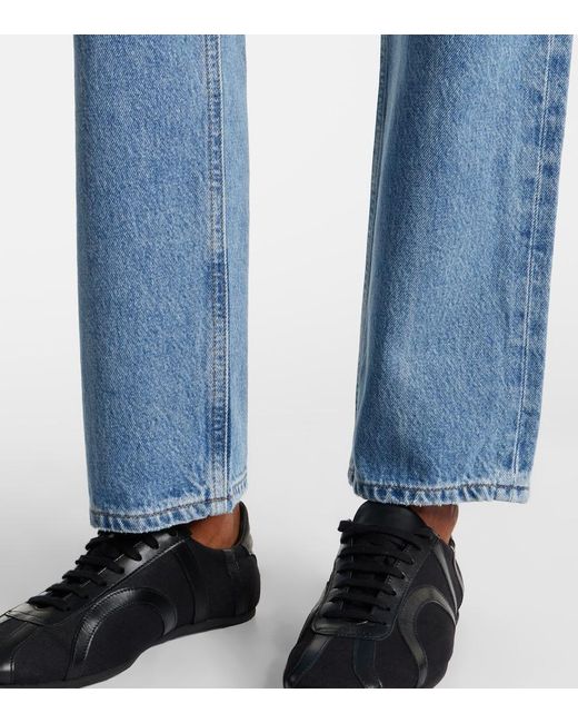 Agolde Blue '90S Mid-Rise Straight Jeans