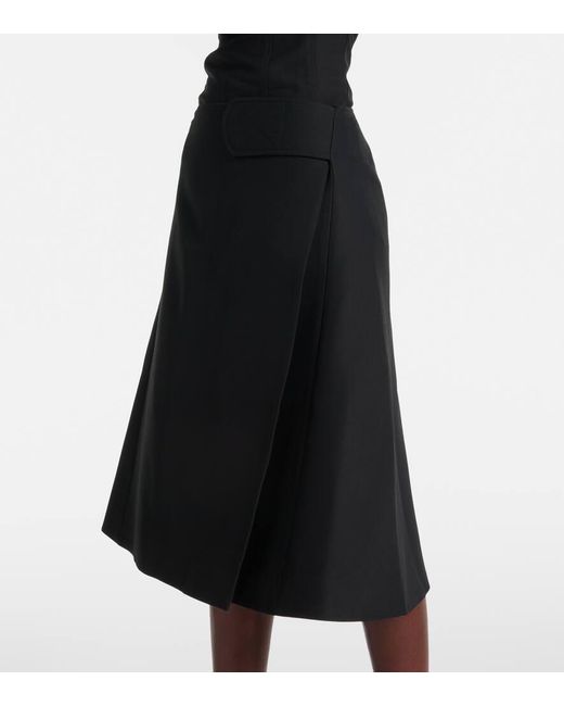Co. Black A-Line Wrap Skirt