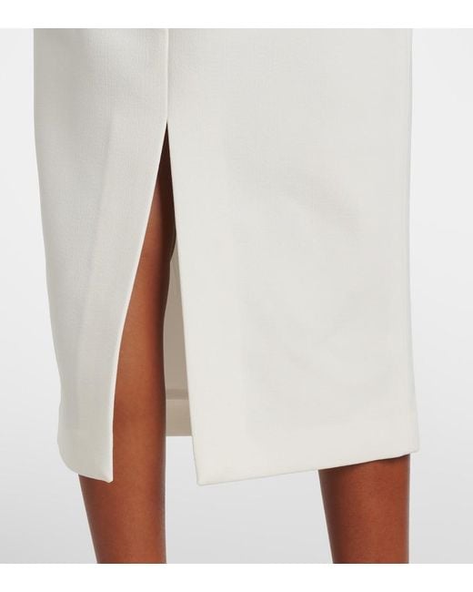 Rebecca Vallance White Bridal Lucilla Embellished Midi Dress