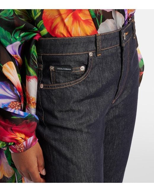 Dolce & Gabbana Blue Denim Capri Pants