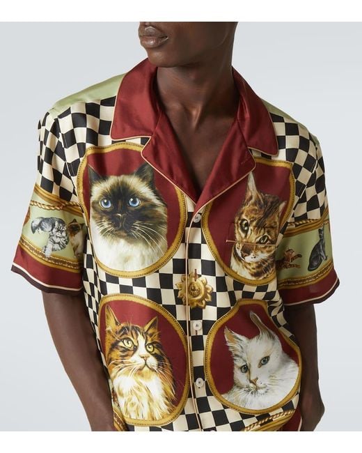 Camicia di Dolce & Gabbana in Red da Uomo