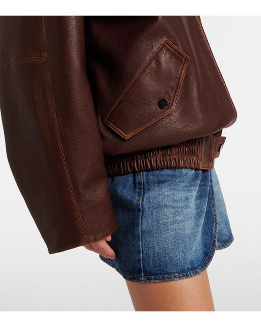 Jonathan Simkhai Brown Huntington Leather Jacket