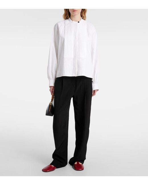 Jil Sander Pink Leather Flats