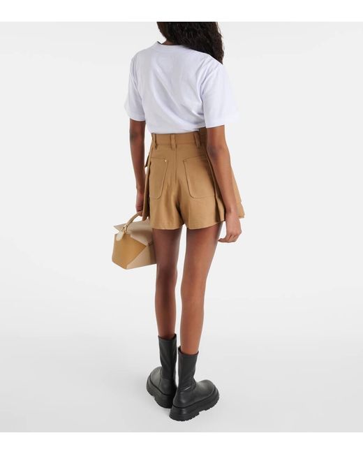 Sacai Natural X Carhartt Shorts aus Baumwolle