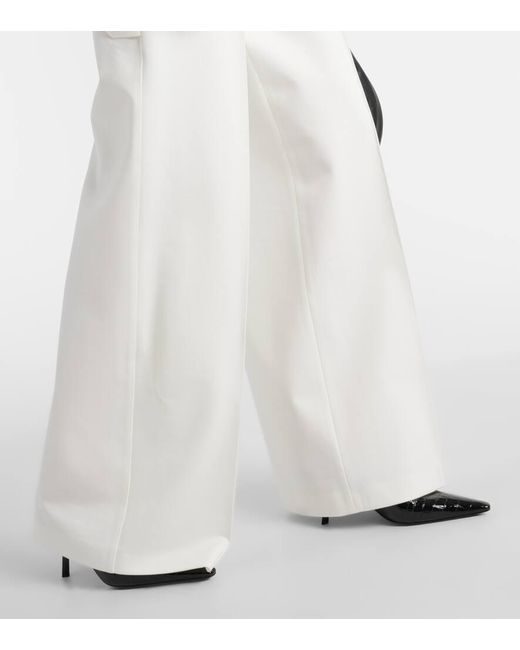 Pantaloni a gamba larga e vita alta di Dorothee Schumacher in White