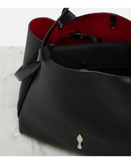 Christian Louboutin Black Bettina Small Leather Tote Bag