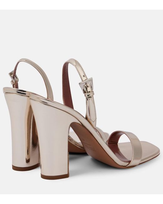 Paris Texas Brown Bea 100 Mirrored Leather Sandals