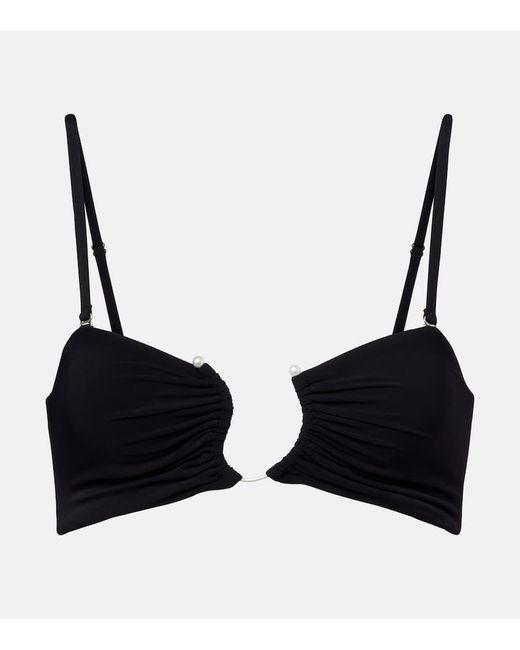 Christopher Esber Black Bikini-Oberteil Crecent