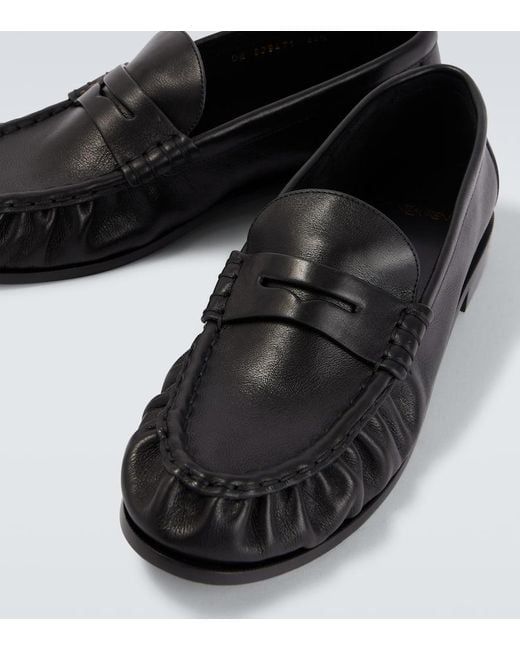 Saint Laurent Loafers Le Loafer Aus Leder in Black für Herren